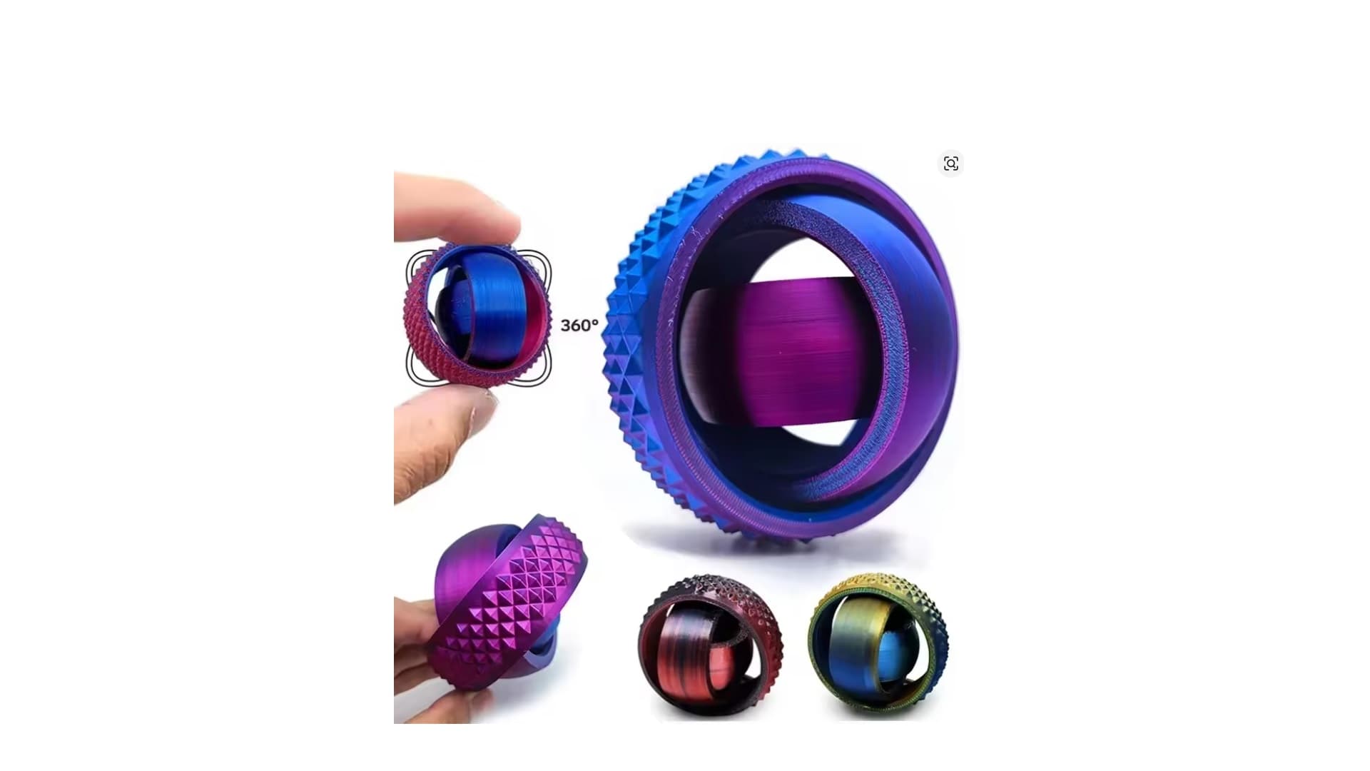 Zabawka 3D: Rotacyjna Kula, Żyroskop do Palców, Ulga dla Nerwów 🌀